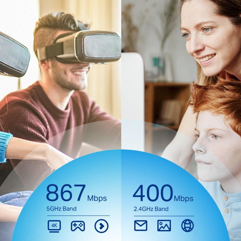 Adaptador  USB inalámbrico doble banda AC 1200 Mbps  image 12